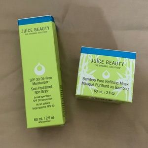 Juice Beauty set. SPF 30 Oil free moisturizer and Bamboo Pore refining Mask